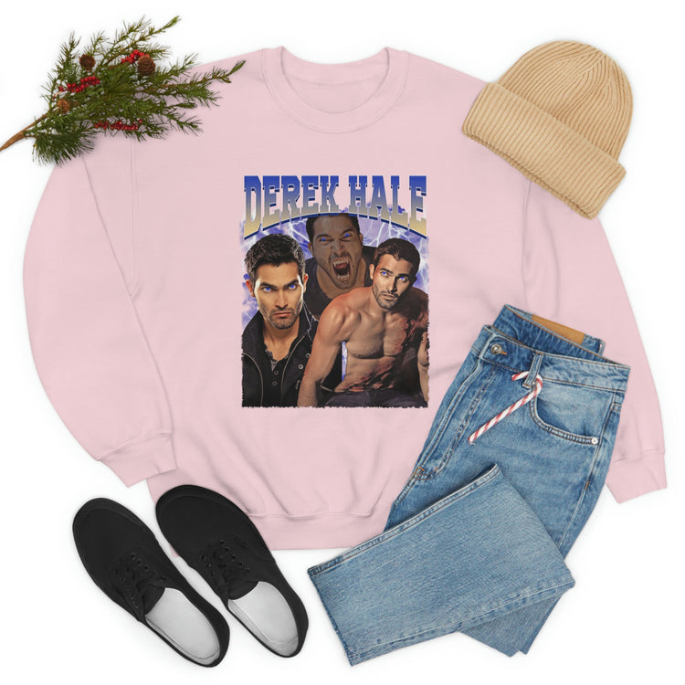 Derek Hale Crewneck Sweatshirt (shirtless collage) - Fandom-Made
