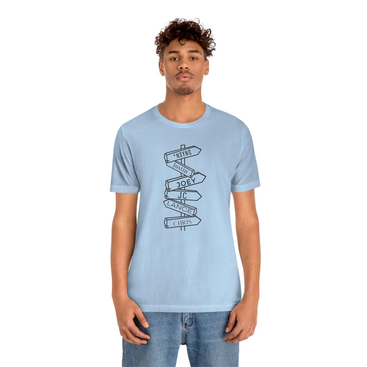 *NSync (names) Short Sleeve Tee - Fandom-Made
