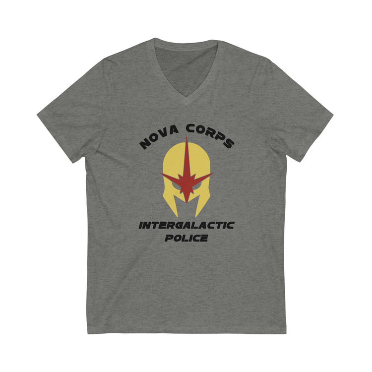 Nova Corps Short Sleeve V-Neck Tee - Fandom-Made