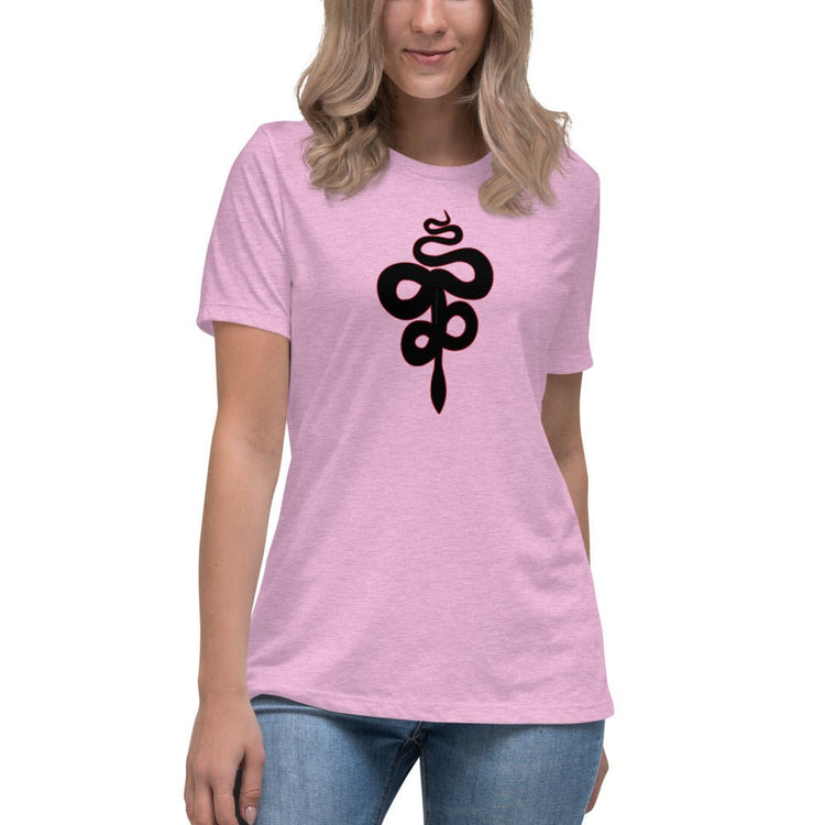 Good Omens Inspired Women's Relaxed T-Shirt - Crowley Snake - Fandom-Made