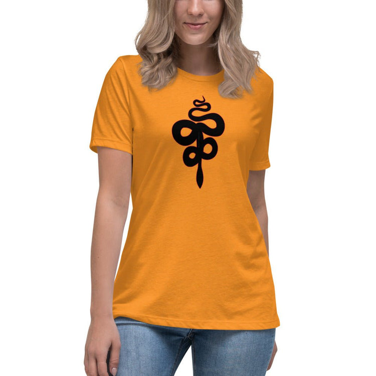 Good Omens Inspired Women's Relaxed T-Shirt - Crowley Snake - Fandom-Made