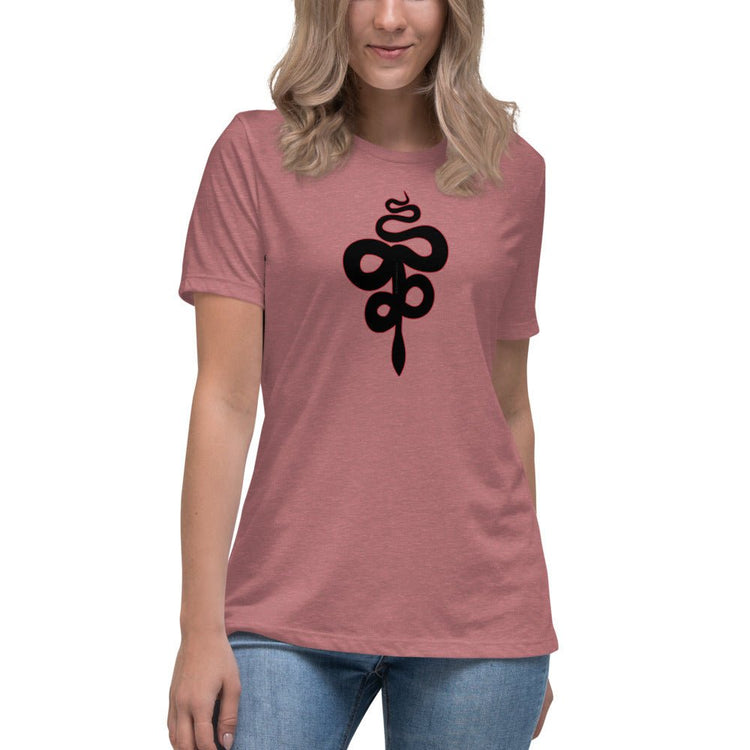 Good Omens Inspired Women's Relaxed T-Shirt - Crowley Snake - Fandom-Made