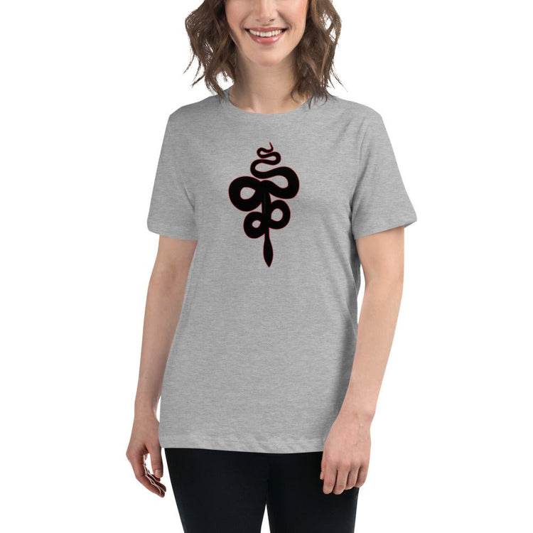 Good Omens Inspired Women's Relaxed T-Shirt - Crowley Snake - Fandom-Made
