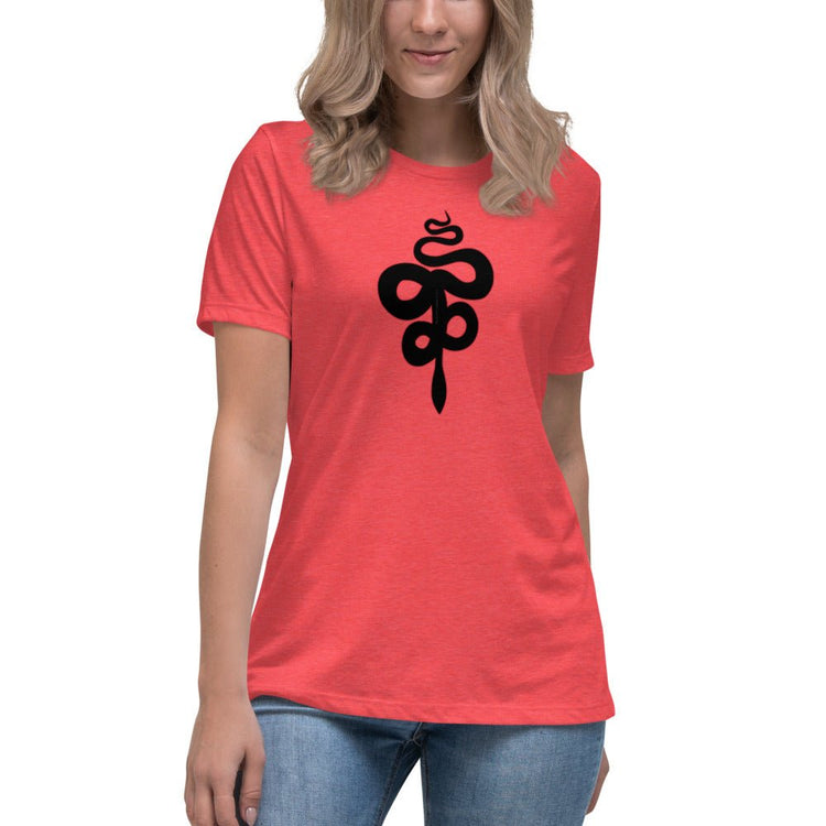 Good Omens Inspired Women's Relaxed T-Shirt - Crowley Snake - Fandom-Made
