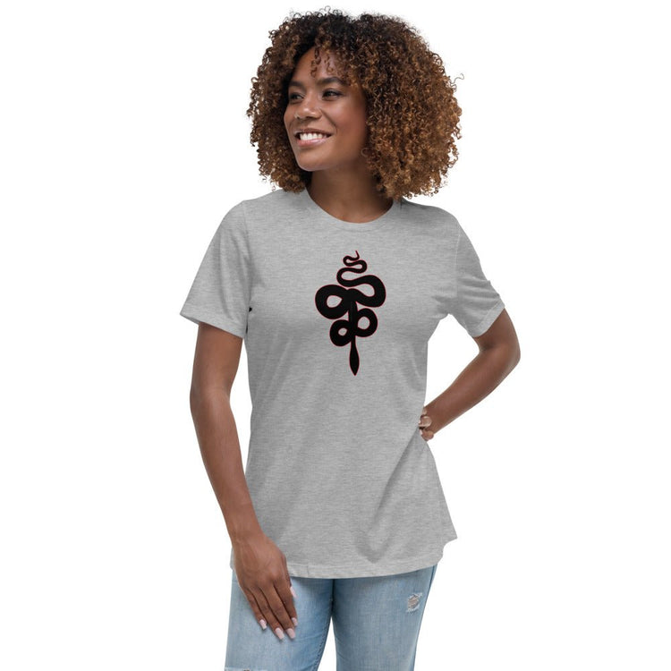 Good Omens Inspired Women's Relaxed T-Shirt - Crowley Snake - Fandom-Made