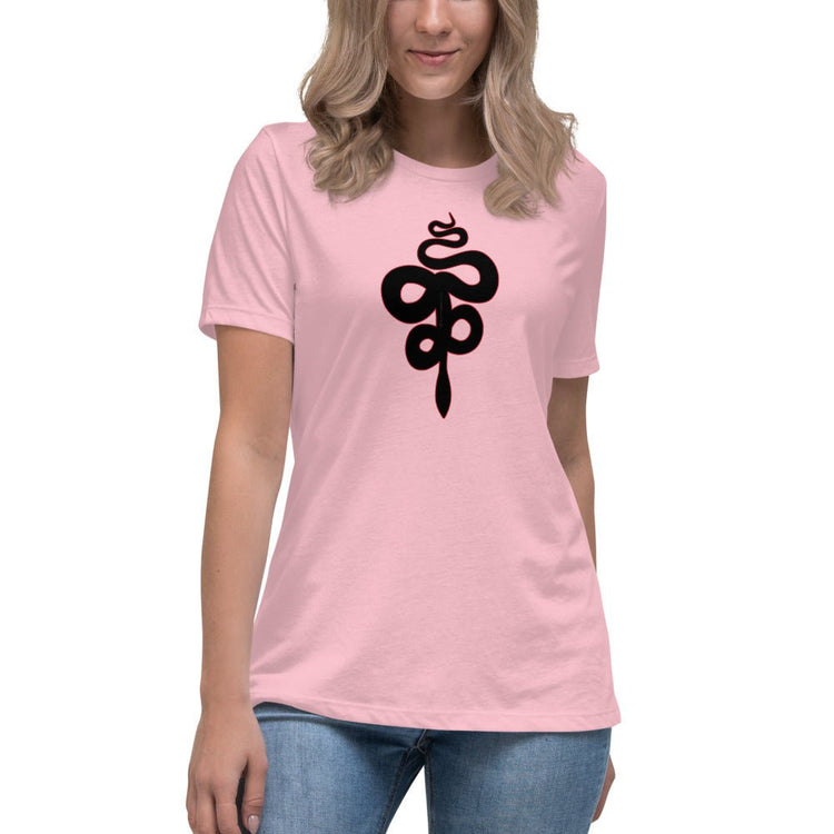 Good Omens Inspired Women's Relaxed T-Shirt - Crowley Snake - Fandom-Made