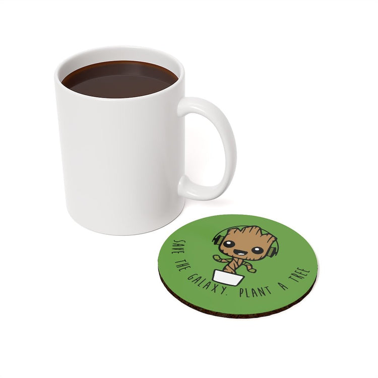 Groot Plant a Tree Cork Back Coaster - Fandom-Made