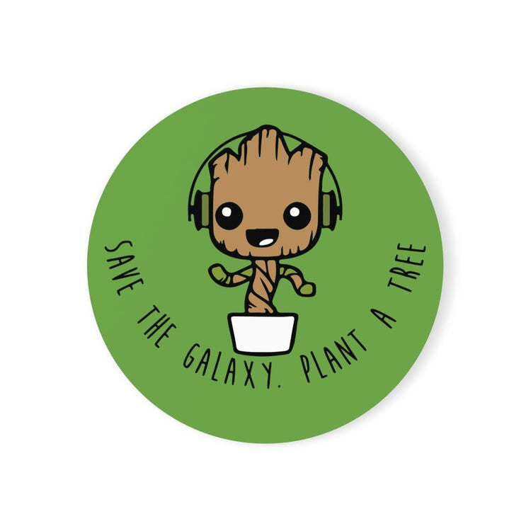 Groot Plant a Tree Cork Back Coaster - Fandom-Made
