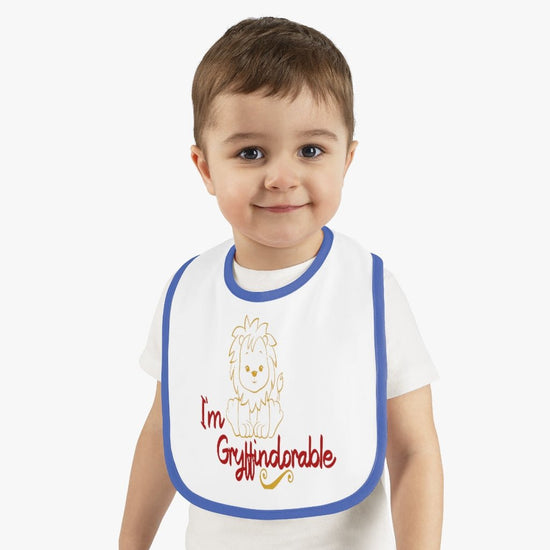 Harry Potter - Gryffindorable Baby Contrast Trim Jersey Bib - Fandom-Made
