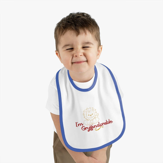 Harry Potter - Gryffindorable Baby Contrast Trim Jersey Bib - Fandom-Made