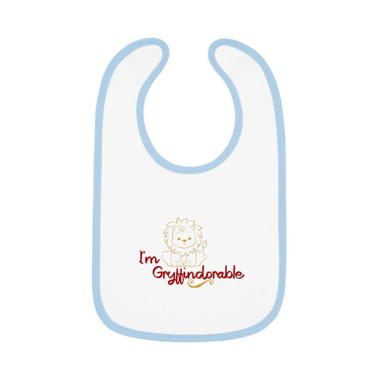Harry Potter - Gryffindorable Baby Contrast Trim Jersey Bib - Fandom-Made