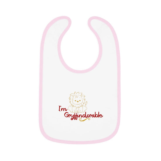 Harry Potter - Gryffindorable Baby Contrast Trim Jersey Bib - Fandom-Made