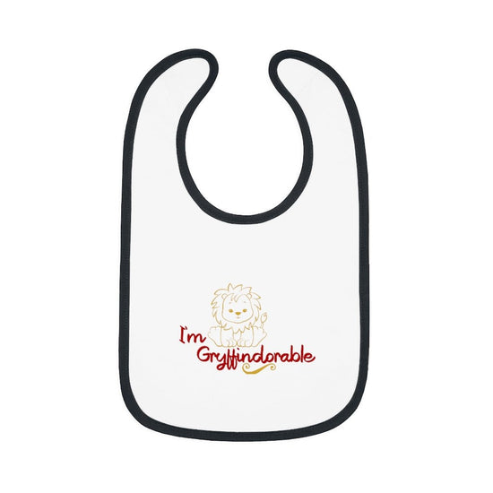 Harry Potter - Gryffindorable Baby Contrast Trim Jersey Bib - Fandom-Made