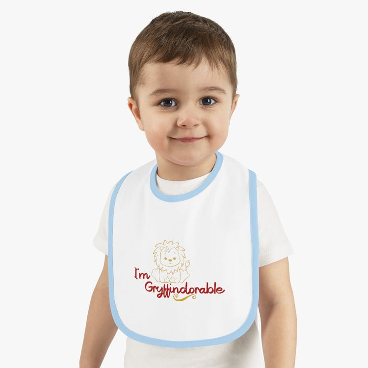 Harry Potter - Gryffindorable Baby Contrast Trim Jersey Bib - Fandom-Made
