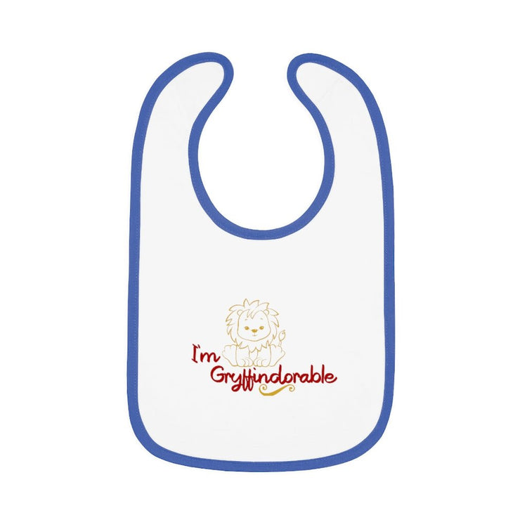Harry Potter - Gryffindorable Baby Contrast Trim Jersey Bib - Fandom-Made