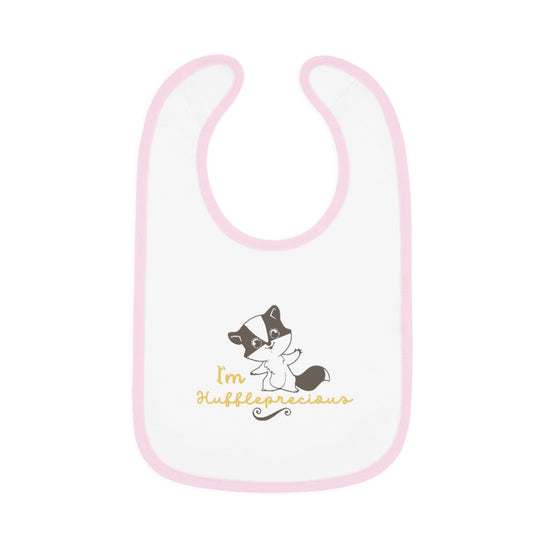 Harry Potter - Huffleprecious Baby Contrast Trim Jersey Bib - Fandom-Made