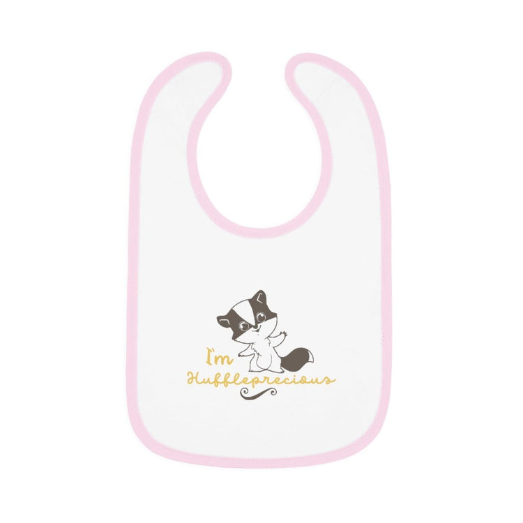 Harry Potter - Huffleprecious Baby Contrast Trim Jersey Bib - Fandom-Made