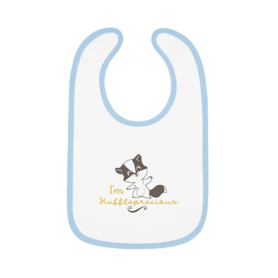 Harry Potter - Huffleprecious Baby Contrast Trim Jersey Bib - Fandom-Made