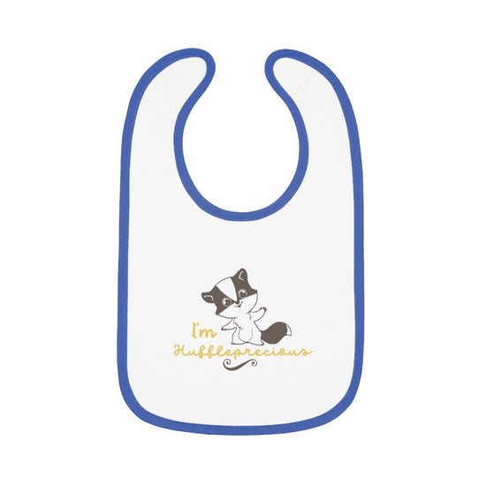 Harry Potter - Huffleprecious Baby Contrast Trim Jersey Bib - Fandom-Made