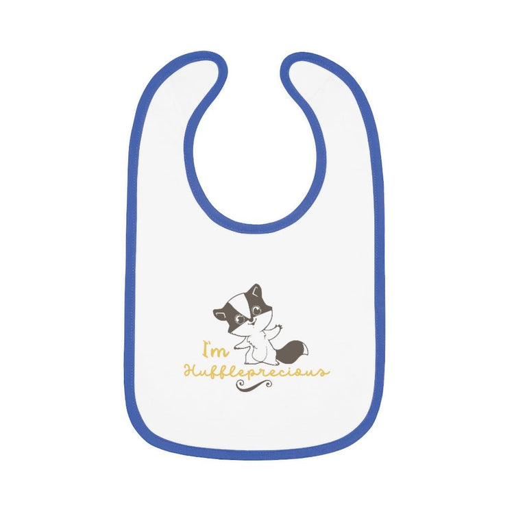 Harry Potter - Huffleprecious Baby Contrast Trim Jersey Bib - Fandom-Made