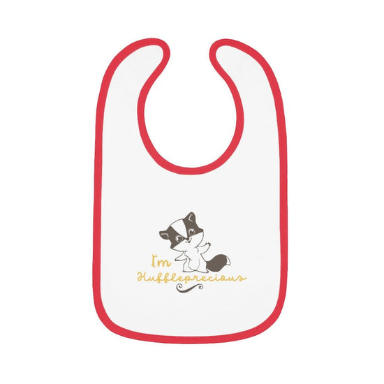 Harry Potter - Huffleprecious Baby Contrast Trim Jersey Bib - Fandom-Made