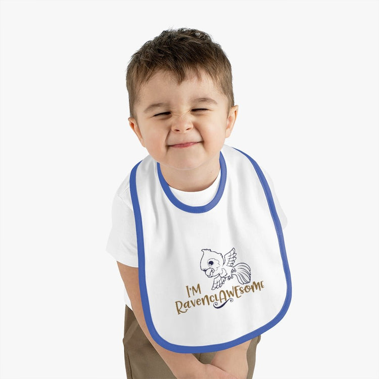 Harry Potter - Ravenclawsome Baby Contrast Trim Jersey Bib - Fandom-Made