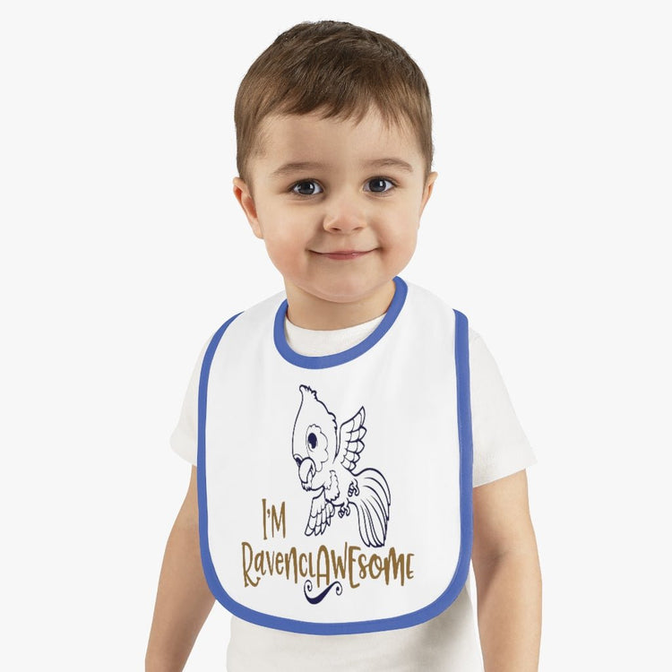 Harry Potter - Ravenclawsome Baby Contrast Trim Jersey Bib - Fandom-Made