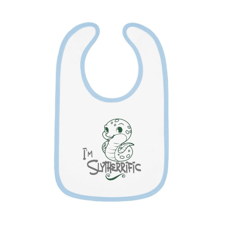 Harry Potter - Slytherrific Baby Contrast Trim Jersey Bib - Fandom-Made