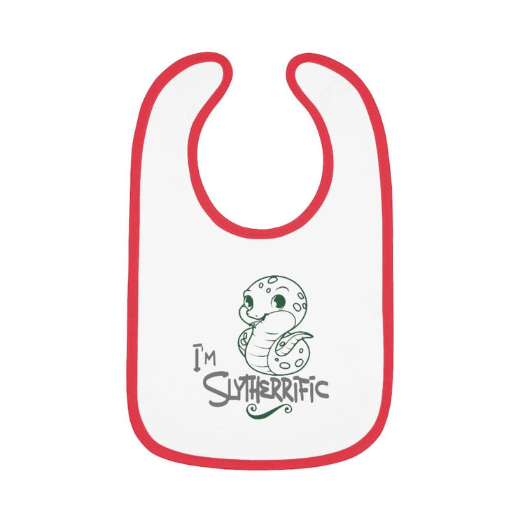 Harry Potter - Slytherrific Baby Contrast Trim Jersey Bib - Fandom-Made