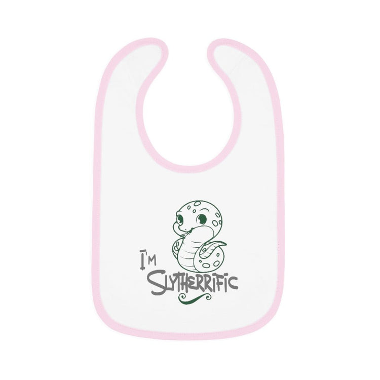 Harry Potter - Slytherrific Baby Contrast Trim Jersey Bib - Fandom-Made