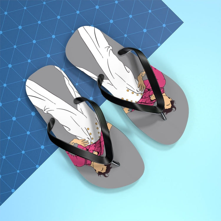 Harry Styles Minimal Pink Flip Flops - Fandom-Made