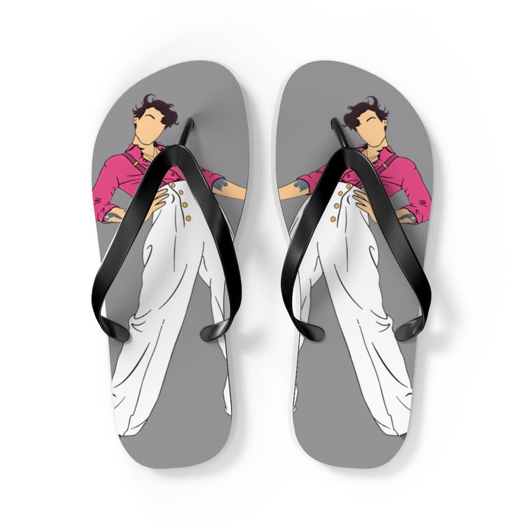 Harry Styles Minimal Pink Flip Flops - Fandom-Made