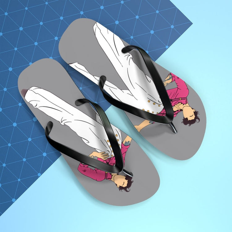 Harry Styles Minimal Pink Flip Flops - Fandom-Made
