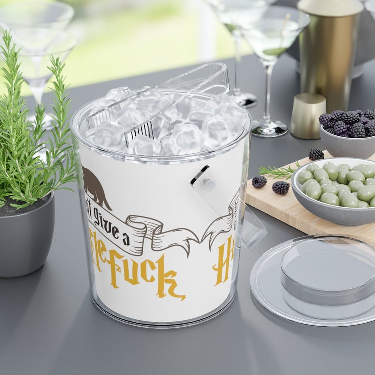 I Don't Give a Hufflefuck Ice Bucket with Tongs - Fandom-Made