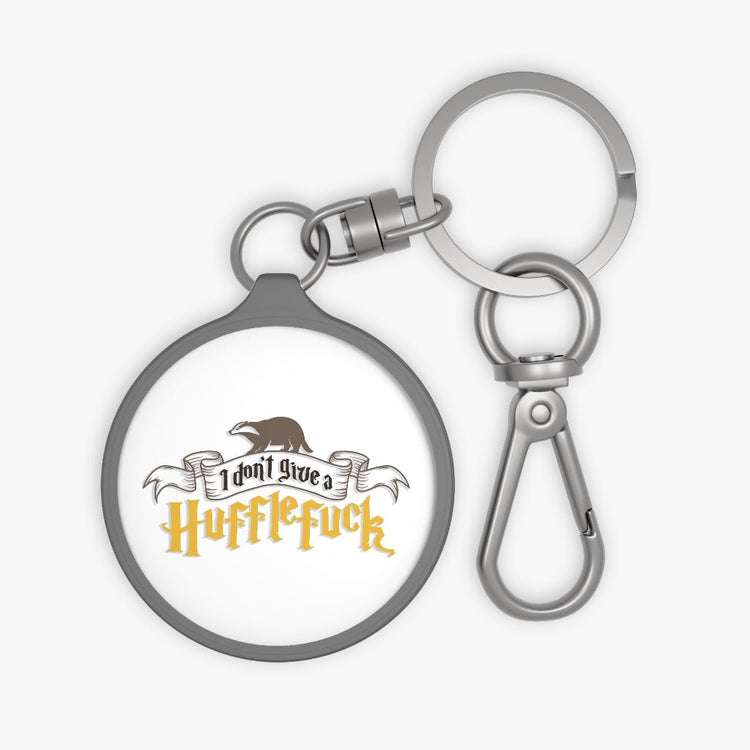 I Don't Give a Hufflefuck Keyring Tag - Fandom-Made