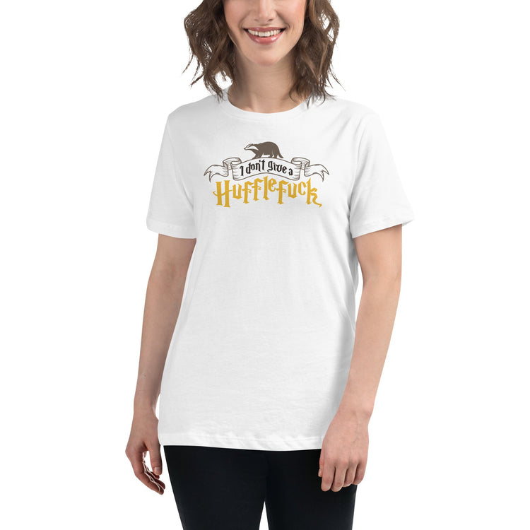 I Don't Give a Hufflefuck Women's Relaxed T-Shirt - Fandom-Made