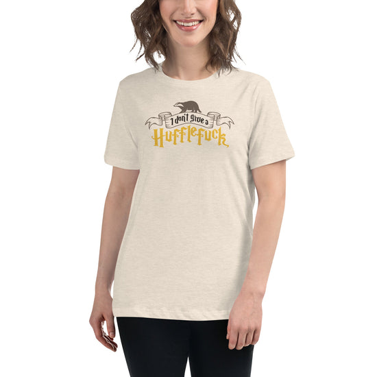 I Don't Give a Hufflefuck Women's Relaxed T-Shirt - Fandom-Made