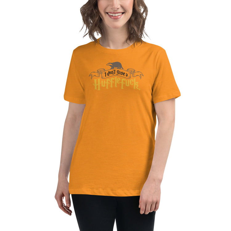 I Don't Give a Hufflefuck Women's Relaxed T-Shirt - Fandom-Made
