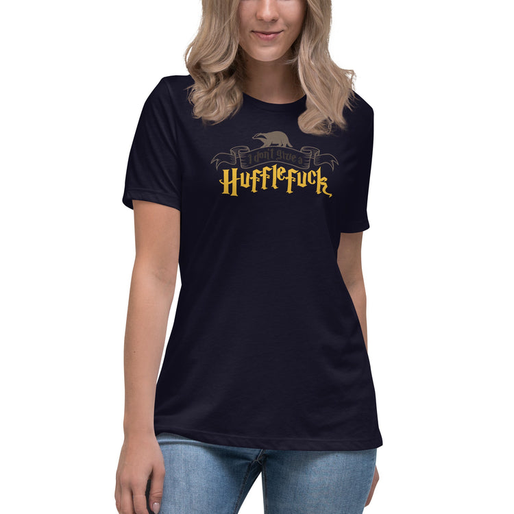 I Don't Give a Hufflefuck Women's Relaxed T-Shirt - Fandom-Made