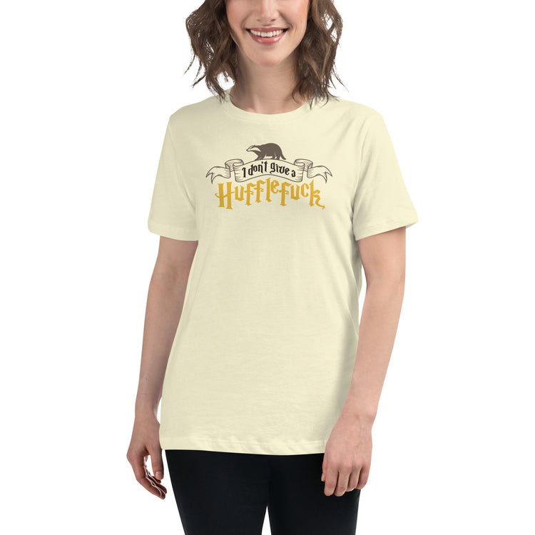 I Don't Give a Hufflefuck Women's Relaxed T-Shirt - Fandom-Made