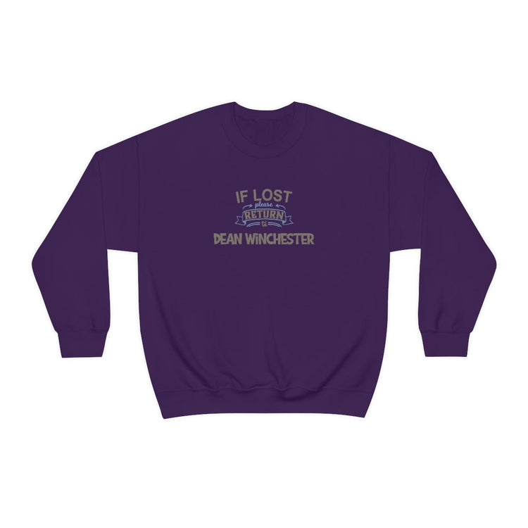 If Lost Return To Dean Winchester Sweatshirt - Fandom-Made