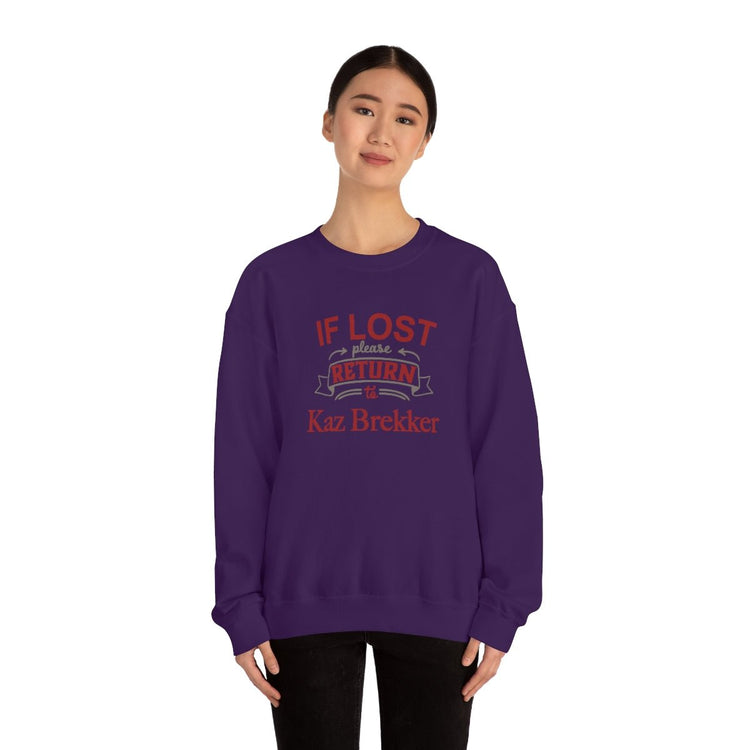 If Lost, Return to Kaz Brekker Sweatshirt - Fandom-Made