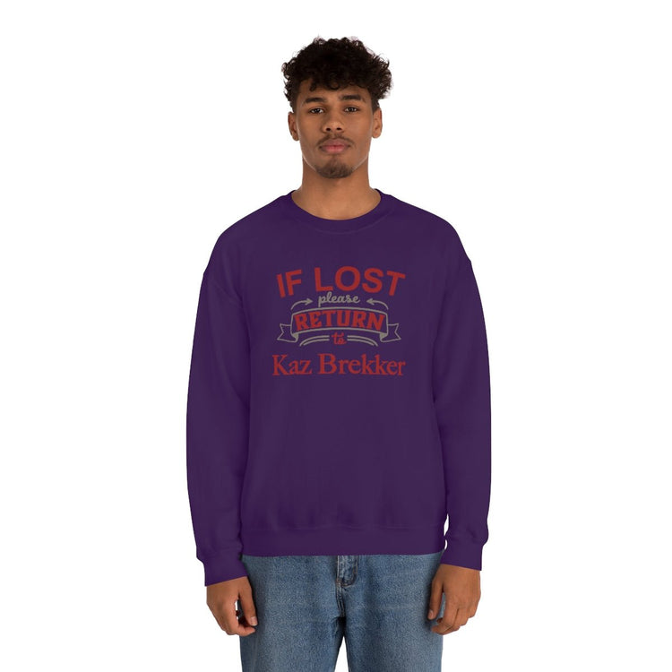 If Lost, Return to Kaz Brekker Sweatshirt - Fandom-Made