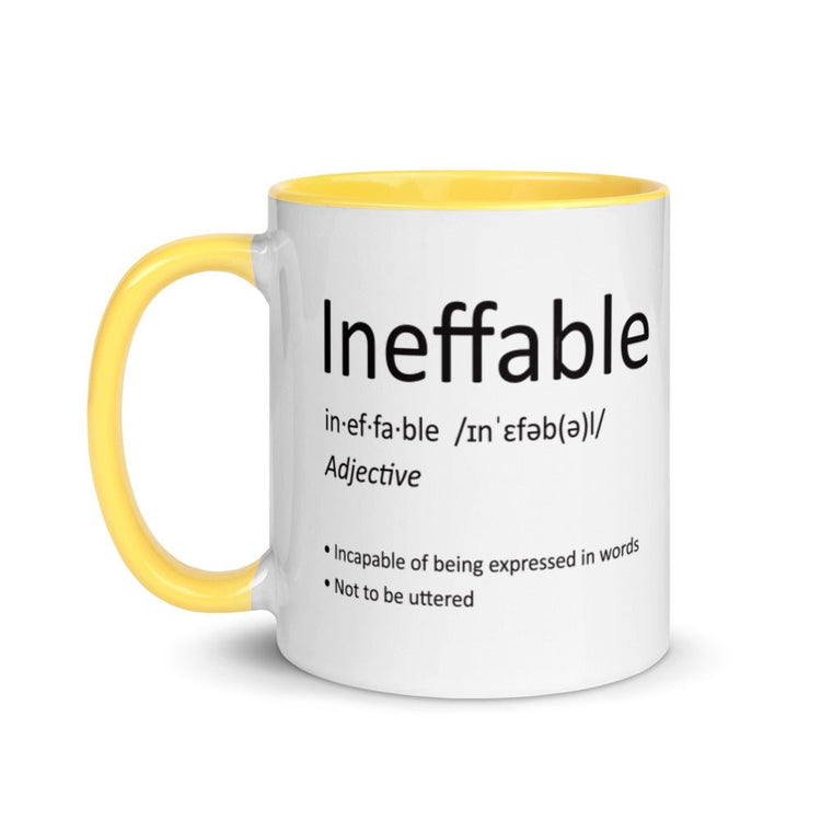 Ineffable definition Mug with Color Inside - Fandom-Made