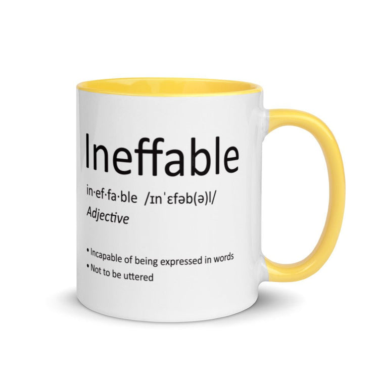 Ineffable definition Mug with Color Inside - Fandom-Made