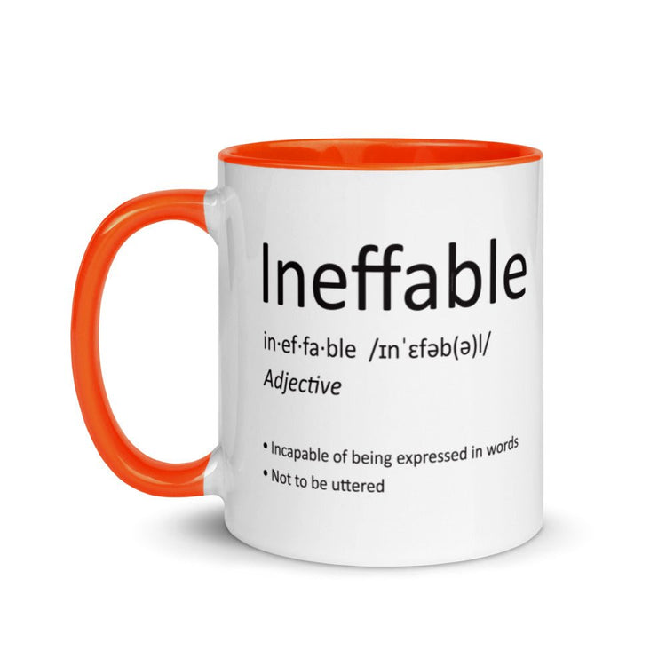 Ineffable definition Mug with Color Inside - Fandom-Made