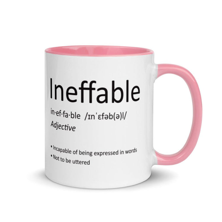 Ineffable definition Mug with Color Inside - Fandom-Made