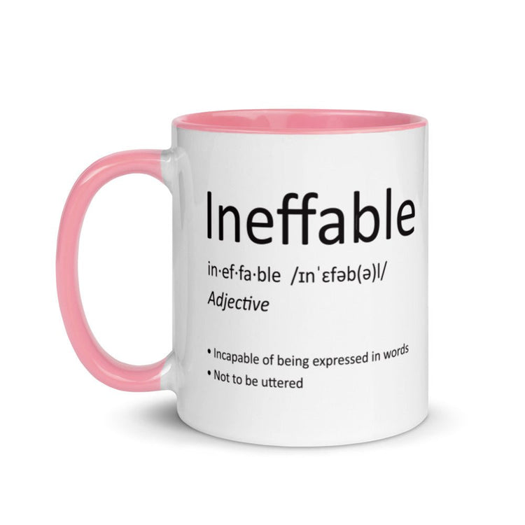 Ineffable definition Mug with Color Inside - Fandom-Made