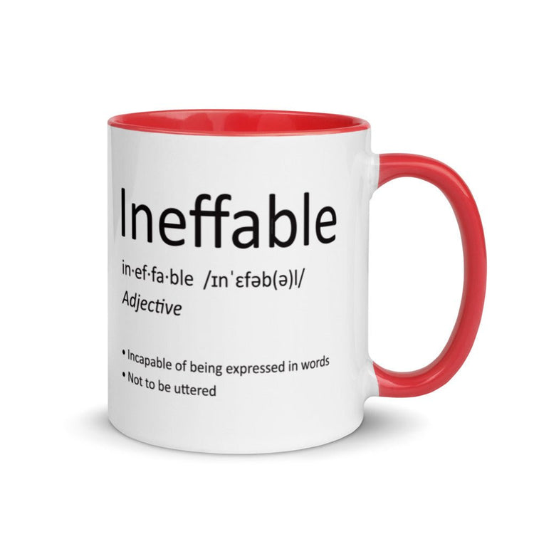Ineffable definition Mug with Color Inside - Fandom-Made