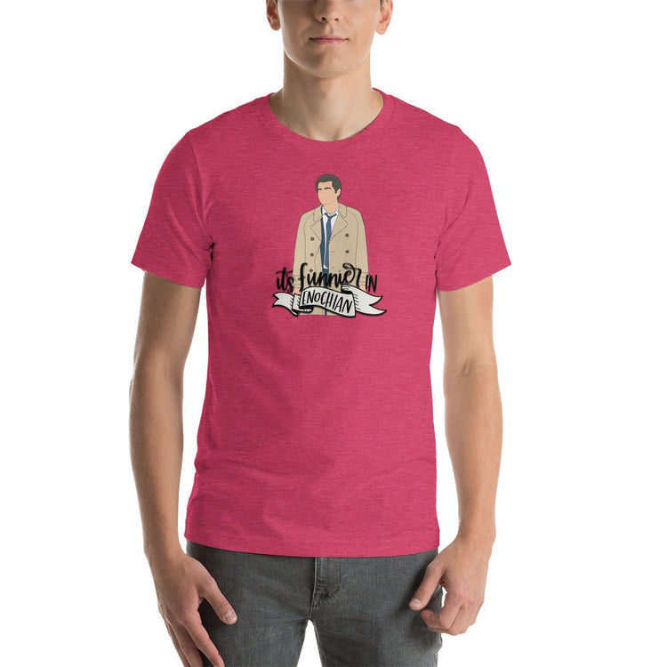 It's Funnier in Enochian (Castiel) Unisex t-shirt - Fandom-Made